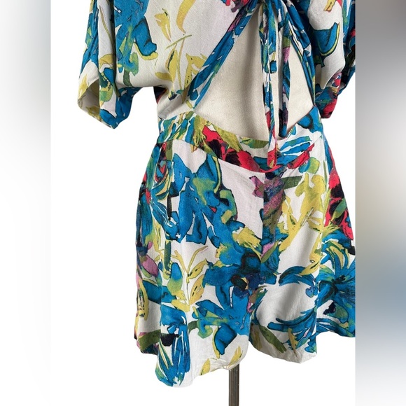 Rachel Roy multicolor cut out summer beach romper - Picture 2 of 8